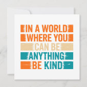 Wählen Sie Kindness - Inspirationstechnische Typog (Vorderseite)