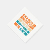 Wählen Sie Kindness - Inspirationstechnische Typog Serviette (Ecke)