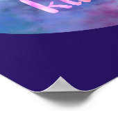 "Wählen Sie Kindness" Nebula Poster (Ecke)