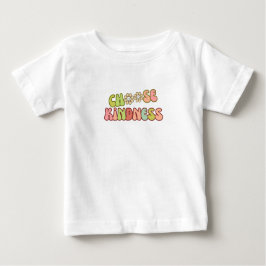Wählen Sie Kindness - Niedlich Retro Baby Bodysuit Baby T-shirt
