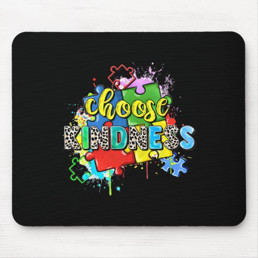 Wählen Sie Kindness Puzzle World Autismus Awarenes Mousepad (Vorne)