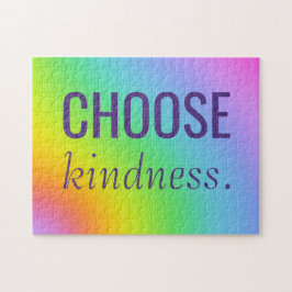 Wählen Sie Kindness Rainbow Gradient Puzzle