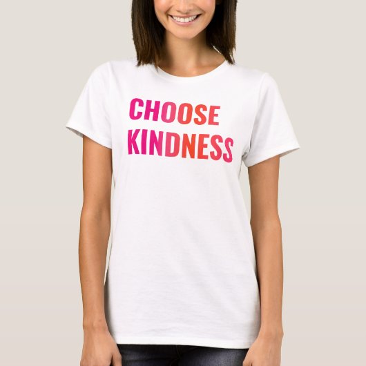 Wählen Sie Kindness Sunset Slouchy T-Shirt (Vorderseite)