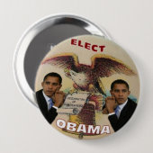 Wählen Sie Knopf Obama Liberty Bell 4-Inch Button (Vorne & Hinten)