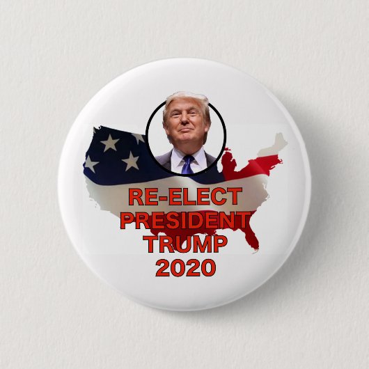 Wählen Sie Knopf Präsidenten-Trump 2020 wieder Button (Vorderseite)