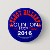 Wählen Sie Knöpfe 2016 Hillary Clintons Pinback Button (Vorderseite)