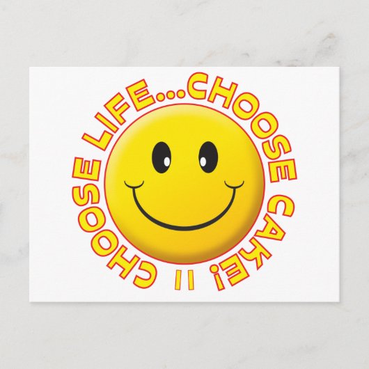 Wählen Sie Kuchen Postkarte (Vorderseite)