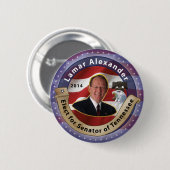 Wählen Sie Lamar Alexander für Senator von Button (Vorne & Hinten)