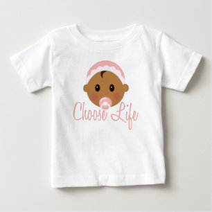 Wählen Sie Leben (Mädchen) Baby T-shirt