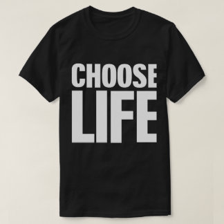 Wählen Sie Life (White Print) Motivierend aus T-Shirt