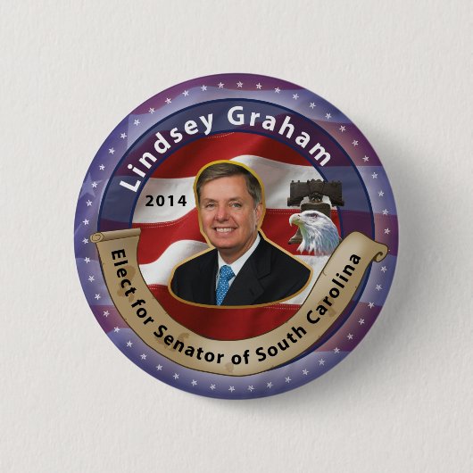 Wählen Sie Lindsey Graham für Senator von South Button (Vorderseite)