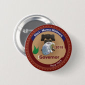Wählen Sie Marcus Molinaro für Gouverneur von New Button (Vorne & Hinten)