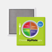 Wählen Sie "Mein Plate" (grün) Magnet (Vorderseite/Rückseite)