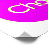 Wählen Sie Mein Plate Pink Poster (21 Größen) (Ecke)