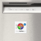 Wählen Sie "Mein Plate" (Weiß) Magnet (In Situ (Geschirrspüler))
