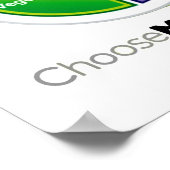 Wählen Sie Meine Platte (weiß) aus. Poster (Ecke)