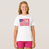 Wählen Sie mit US-Flagge. T-Shirt (Vorne ganz)