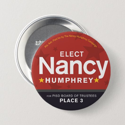 Wählen Sie Nancy-Knopf Button (Vorne & Hinten)
