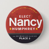 Wählen Sie Nancy-Knopf Button (Vorderseite)