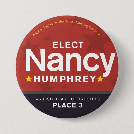 Wählen Sie Nancy-Knopf Button (Vorderseite)