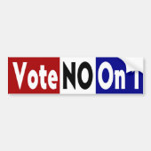 Wählen Sie nein auf 1 Autoaufkleber (Vorne)