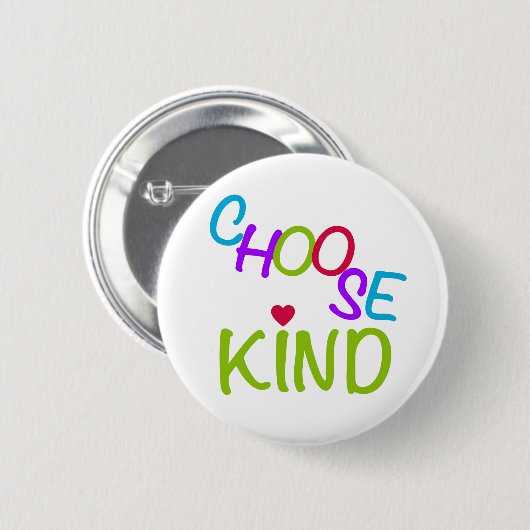 Wählen Sie nette bunte Beschriftung Button (Vorne & Hinten)