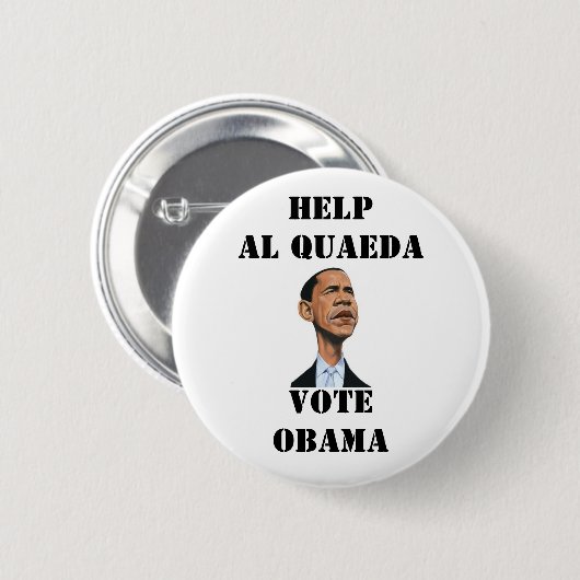 WÄHLEN SIE NICHT FÜR OBAMA BUTTON (Vorne & Hinten)