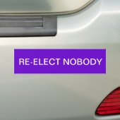 Wählen Sie niemand wieder Autoaufkleber (Auf Auto)