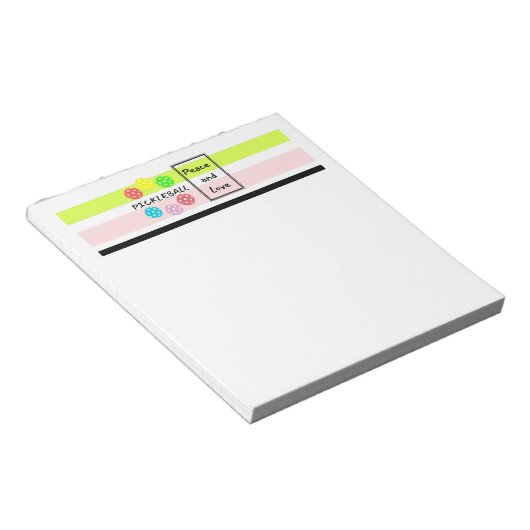 Wählen Sie Notepad aus. Funny Pickleball Notepad. Notizblock (angewinkelt)