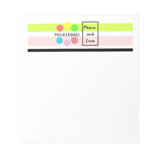 Wählen Sie Notepad aus. Funny Pickleball Notepad. Notizblock (Vorderseite)