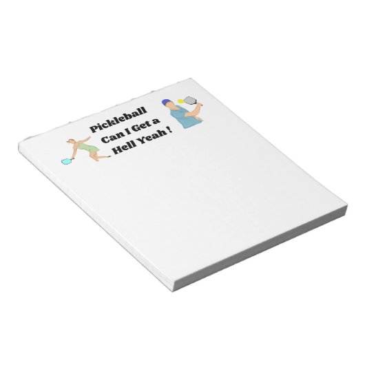 Wählen Sie Notepad aus. Funny Pickleball Notepad. Notizblock (angewinkelt)