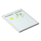 Wählen Sie Notepad aus. Funny Pickleball Notepad. Notizblock (angewinkelt)