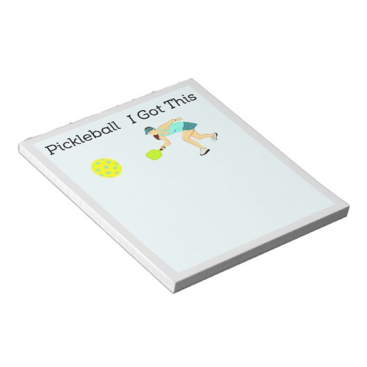 Wählen Sie Notepad aus. Funny Pickleball Notepad. Notizblock (angewinkelt)
