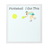 Wählen Sie Notepad aus. Funny Pickleball Notepad. Notizblock (Vorderseite)