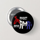 Wählen Sie Obama 2012 wieder Button (Vorne & Hinten)