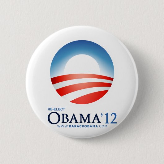 Wählen Sie Obama 2012 wieder Button (Vorderseite)
