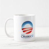 Wählen Sie Obama 2012 wieder Kaffeetasse (Links)