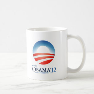Wählen Sie Obama 2012 wieder Kaffeetasse