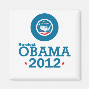 Wählen Sie Obama 2012 wieder Magnet