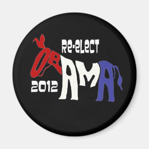 Wählen Sie Obama 2012 wieder Magnet