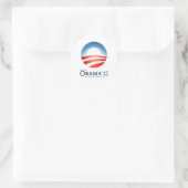 Wählen Sie Obama 2012 wieder Runder Aufkleber (Tasche)