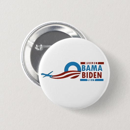 Wählen Sie Obama Biden 2012 wieder Button (Vorne & Hinten)