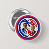 Wählen Sie Obama Biden 2012 wieder Button (Vorne & Hinten)