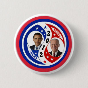 Wählen Sie Obama Biden 2012 wieder Button