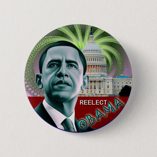 Wählen Sie Obama wieder Button (Vorderseite)