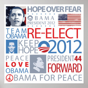 Wählen Sie Obama wieder Poster