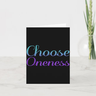 Wählen Sie Oneness Prevention Kunstwerk Karte