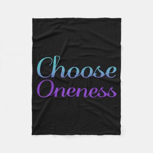 Wählen Sie Oneness Prevention Kunstwerke Fleecedecke (Vorderseite)