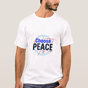 Wählen Sie Peace Bold Typography mit Minimal Peace T-Shirt