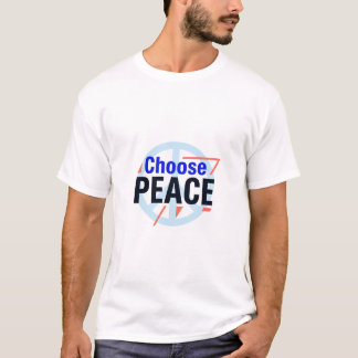 Wählen Sie Peace Bold Typography mit Minimal Peace T-Shirt